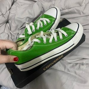 green low top converse